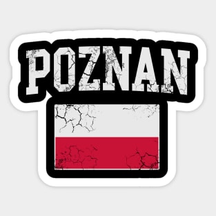 Poznan Poland Polska Flag Polish Sticker